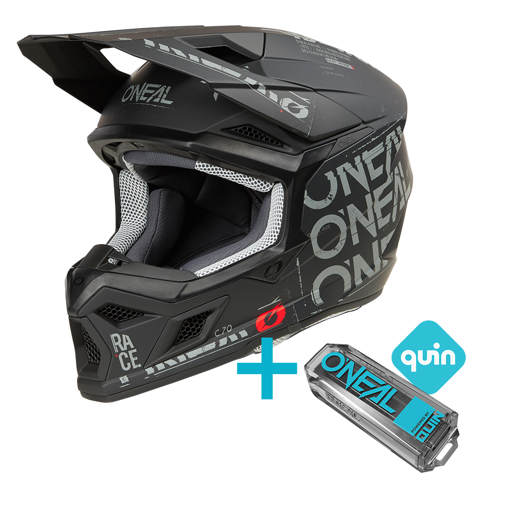 3SRS Helmet STATIC black gray L 59 60 cm QUIN PRO